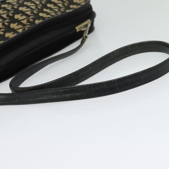 DIOR Trotter Canvas Shoulder Bag Navy Gold - Picture 7 of 12